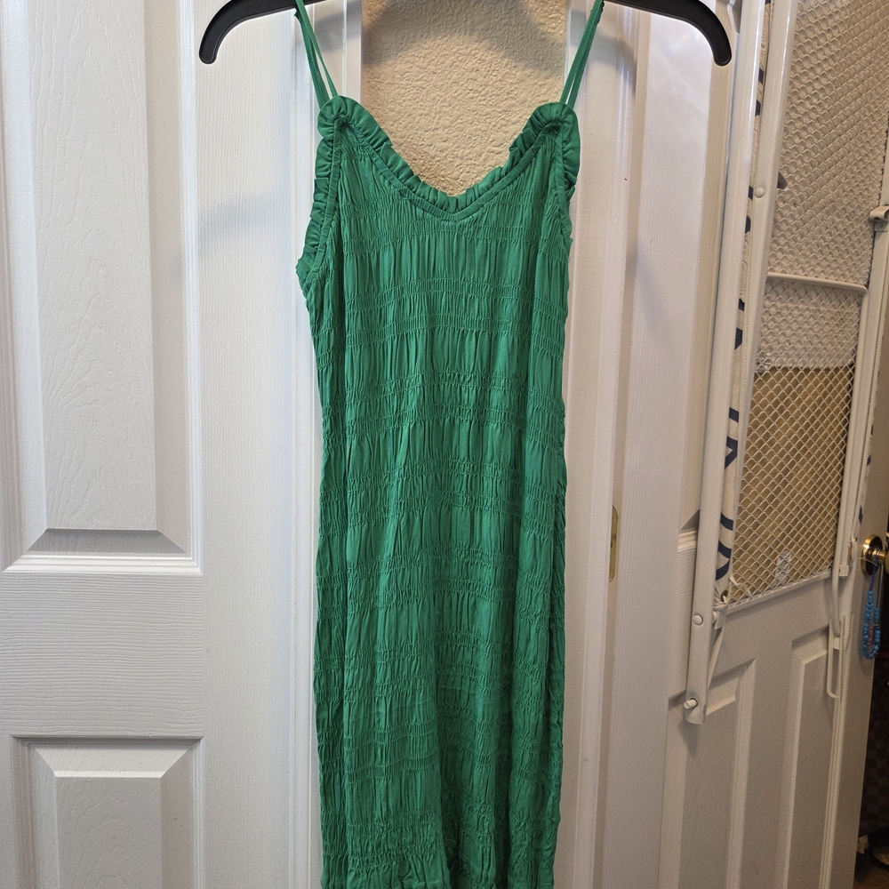 H&M Green Mini Dress
